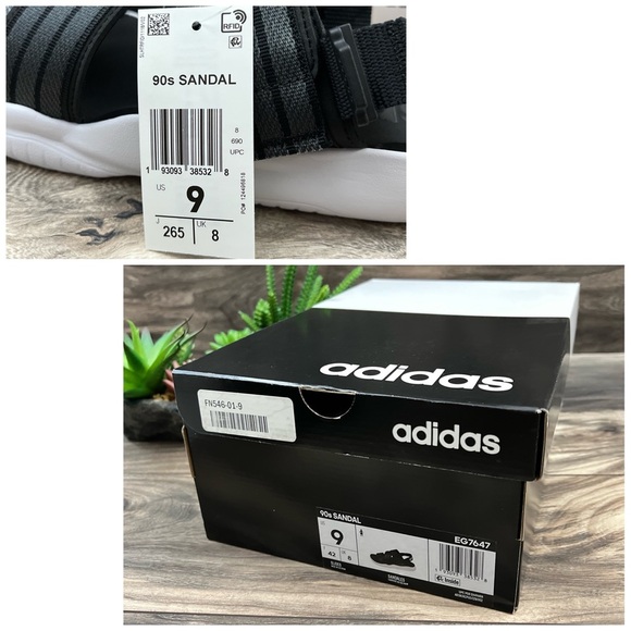 NIB Adidas 90s Sandal Platform Slingback Slides EG7647 - Picture 13 of 13